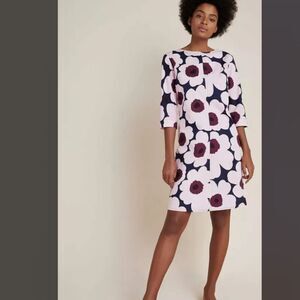 New Anthropologie Marimekko Taive Pieni Mini Dress Size 34 XS #048